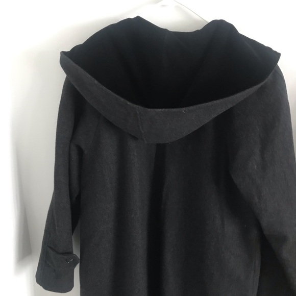 Vintage Hooded, Full-length, Wool Coat, sz 12 - Picture 3 of 12